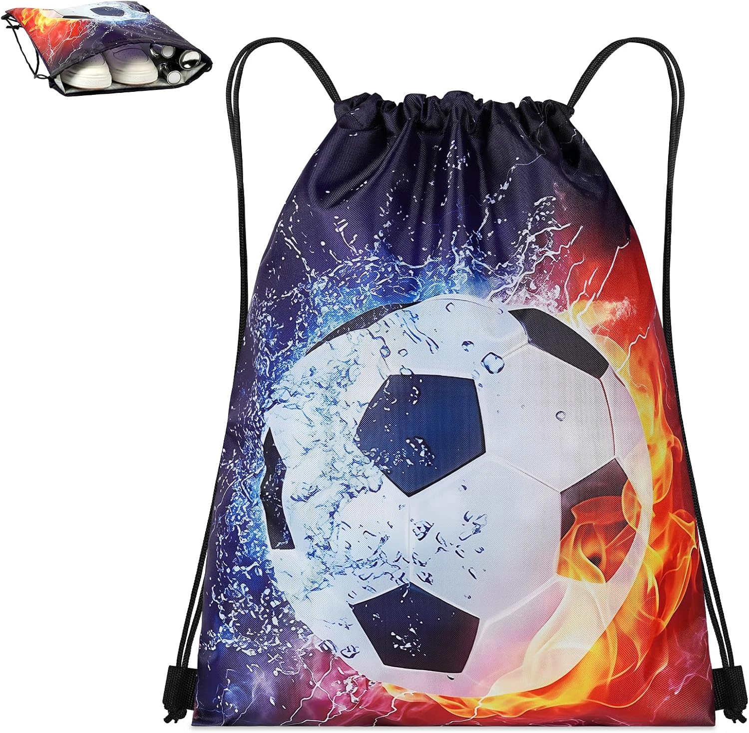 Sportbeutel mit Kordelzug: unisex, verstellbar, wasserbeständig