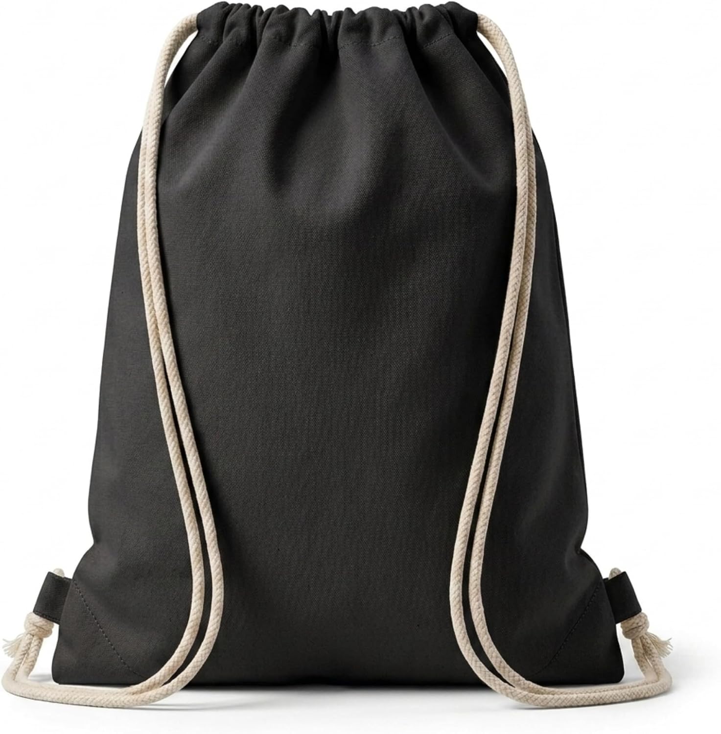 Sportbeutel mit Kordelzug: aus Baumwolle, 38 × 42 cm, 10 cm, 220 g