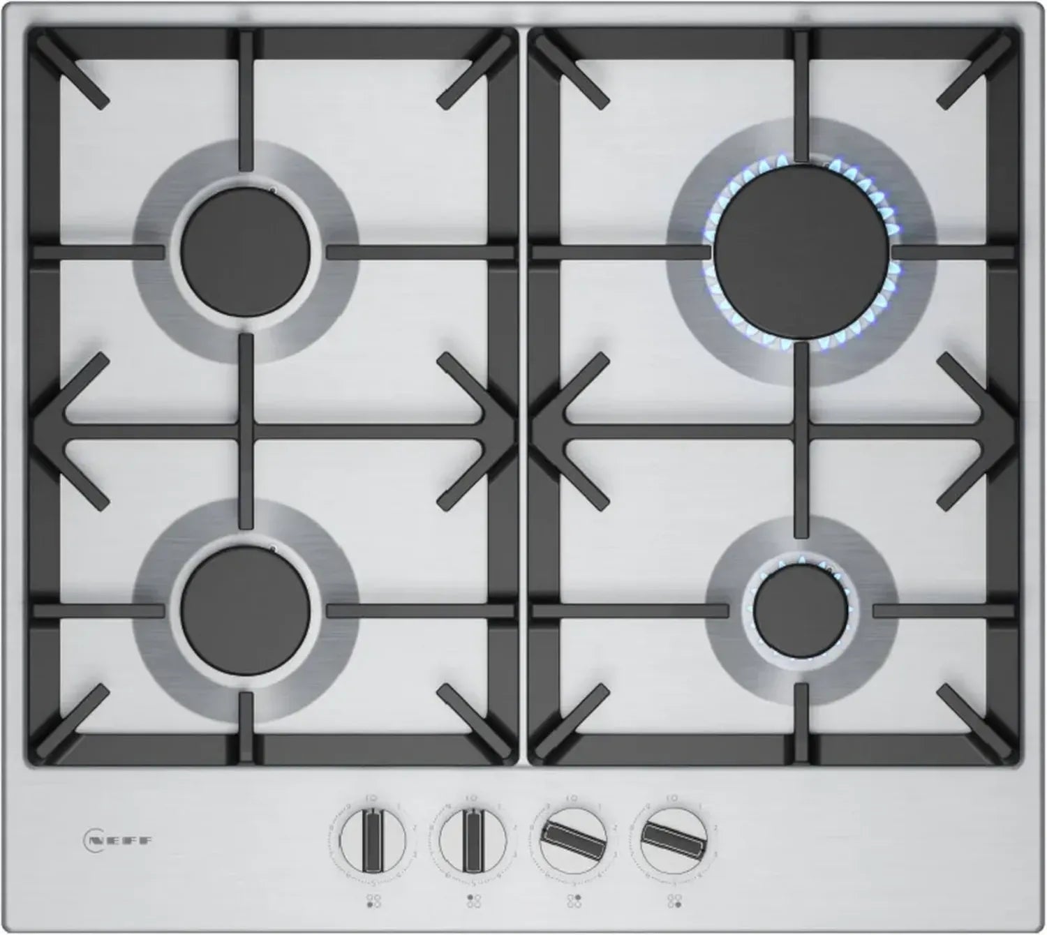 NEFF T26CIP8N0 Gaskochfeld 60 cm mit FlameSelect und Sicherheitsabschaltung