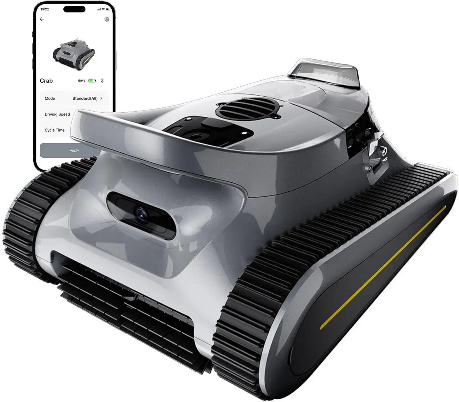 Automatischer kabelloser Poolroboter mit 180W Motor, Wandklettern, Sonar-Navigation und 3 Reinigungsmodi