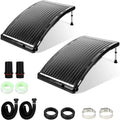 Effiziente Solar-Poolheizung, 2er Set 110x69x14cm, Maximaler Durchfluss 10000 L/h