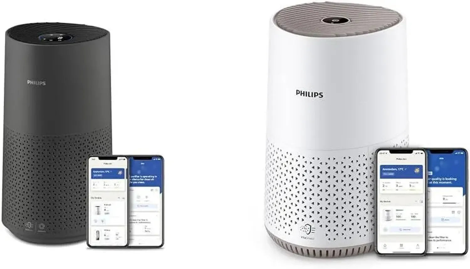 Philips Luftreiniger 1000i Serie mit HEPA-Filter, Leise & Energiesparend für Allergiker