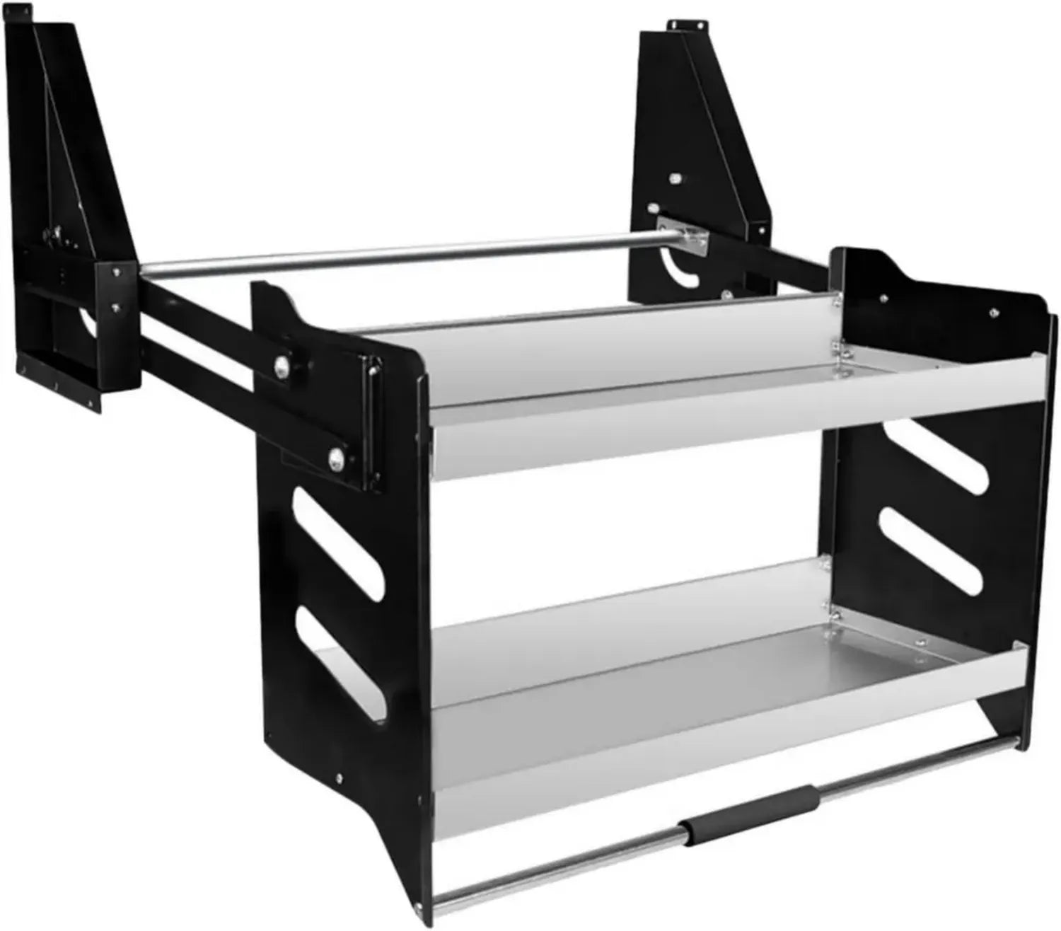 Höhenverstellbarer Küchen-Organizer, 2-stöckig, belastbar bis 30 kg, 360x280x530 mm