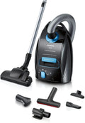 SIEMENS Beutelsauger Q5.0 Extreme SilencePower, ideal für Allergiker, mit Hygiene-Filter, leistungsstark, XXL-Polsterdüse, langes Kabel, 650 W, schwarz