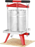 Mosakar Edelstahl Fruchtpresse 15L - AISI 304, Ideal für Wein- und Apfelsaftproduktion