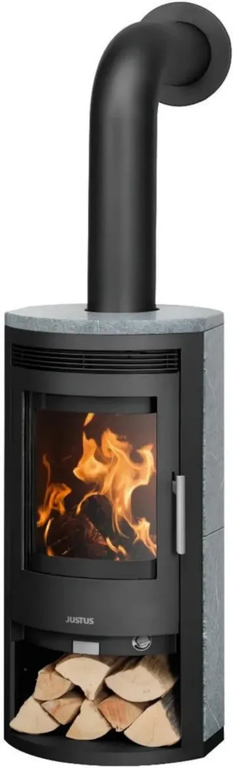 Justus Baltrum D 2.0 Kaminofen 5,5 kW Schwarz Stahl Speckstein