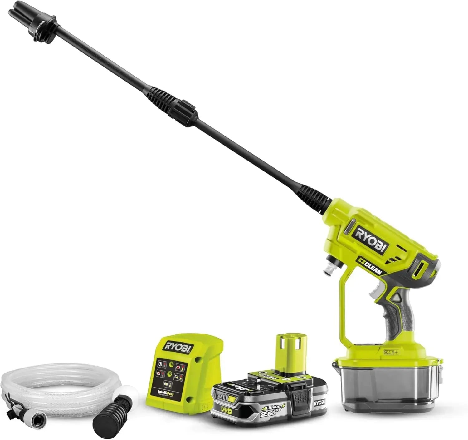 RYOBI 18V ONE+ Akku-Hochdruckreiniger mit 22bar und Zubehör