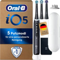 Oral-B iO Series 5 Elektrische Zahnbürste, 3 Aufsätze & Reiseetui, 5 Modi, Schwarz