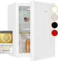 Exquisit Mini-Kühlschrank 52L, LED-Beleuchtung, Glasablagen, 45cm, weiß