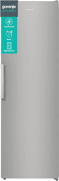 Gorenje R 619 EES5 Kühlschrank - 185cm, Umluftkühlung, Schnellkühlung, 398L Kühlraum, Edelstahloptik Silber