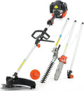 FUXTEC 52cc Benzin-Multifunktionsgerät 5-in-1 mit Schultergurt und Verlängerung, Heckenschere, Hochentaster, Freischneider