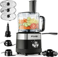 FIMEI 800W Küchenmaschine mit 3 Geschwindigkeiten, 1,5L Zerkleinerer, Teigkneter & Emulgierscheibe, Kompakt & Platzsparend