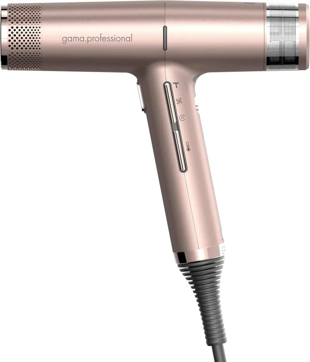 Gama Italien Professioneller Haartrockner iQ2 mit Turbo-Funktion, Standby-Technologie, Doppelfilter, Ergonomisch, Leicht 294g (Gold Rose)