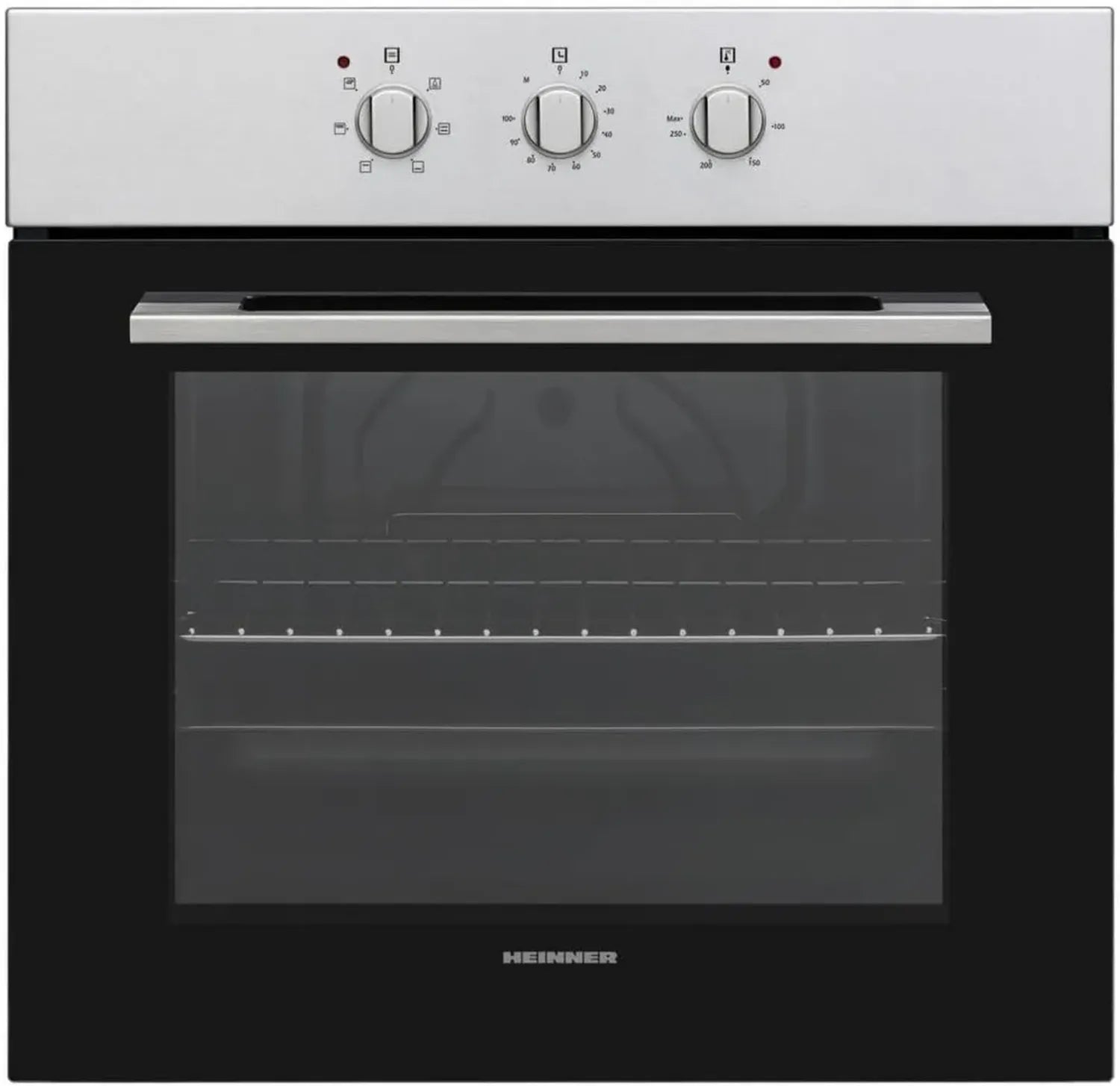 Einbau-Backofen HBO-V656G-IX – 72L, Multifunktional mit Grill und Heißluft, Edelstahl, Energieklasse A