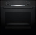 Bosch Einbau-Backofen Serie 2, 3D-Heißluft, 60 cm, Schnellaufheizung, Schwarz
