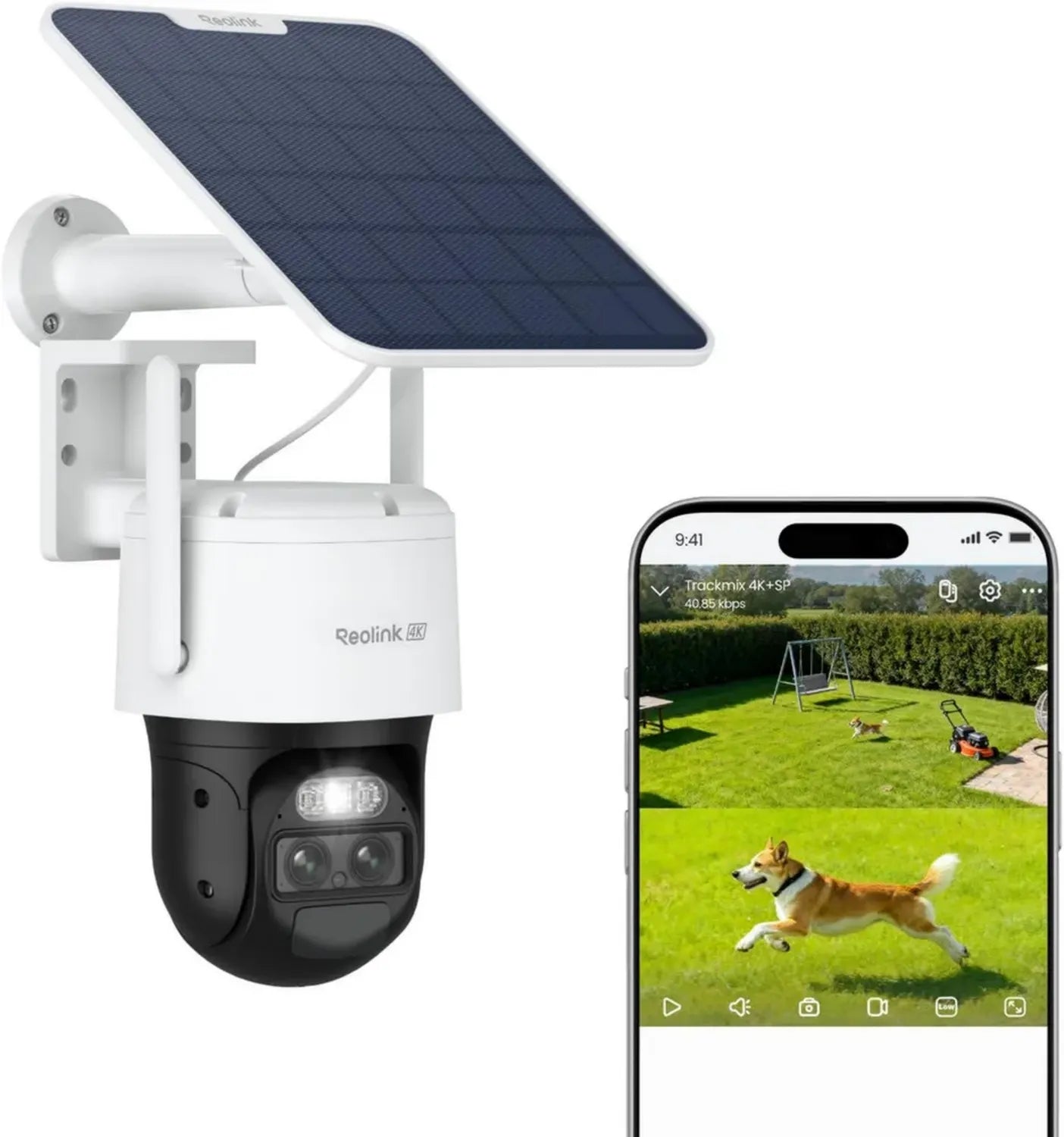 Reolink 4K PTZ Solarbetriebene Überwachungskamera mit Dual-Objektiv und Auto-Tracking