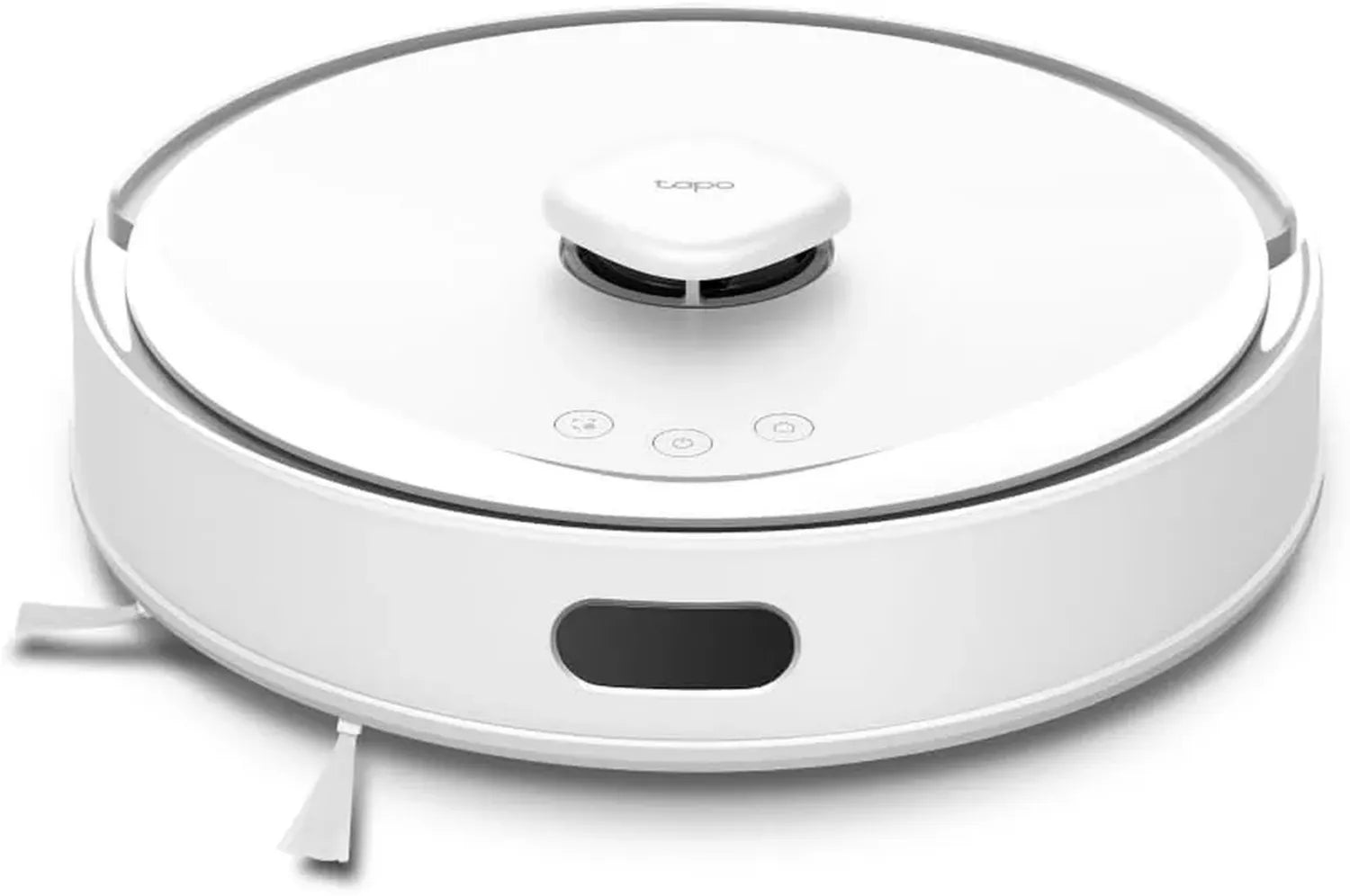 Tapo RV30 Max Saugroboter mit 5300Pa Saugkraft, Dual-Navigation, Alexa, Wischfunktion, Weiß