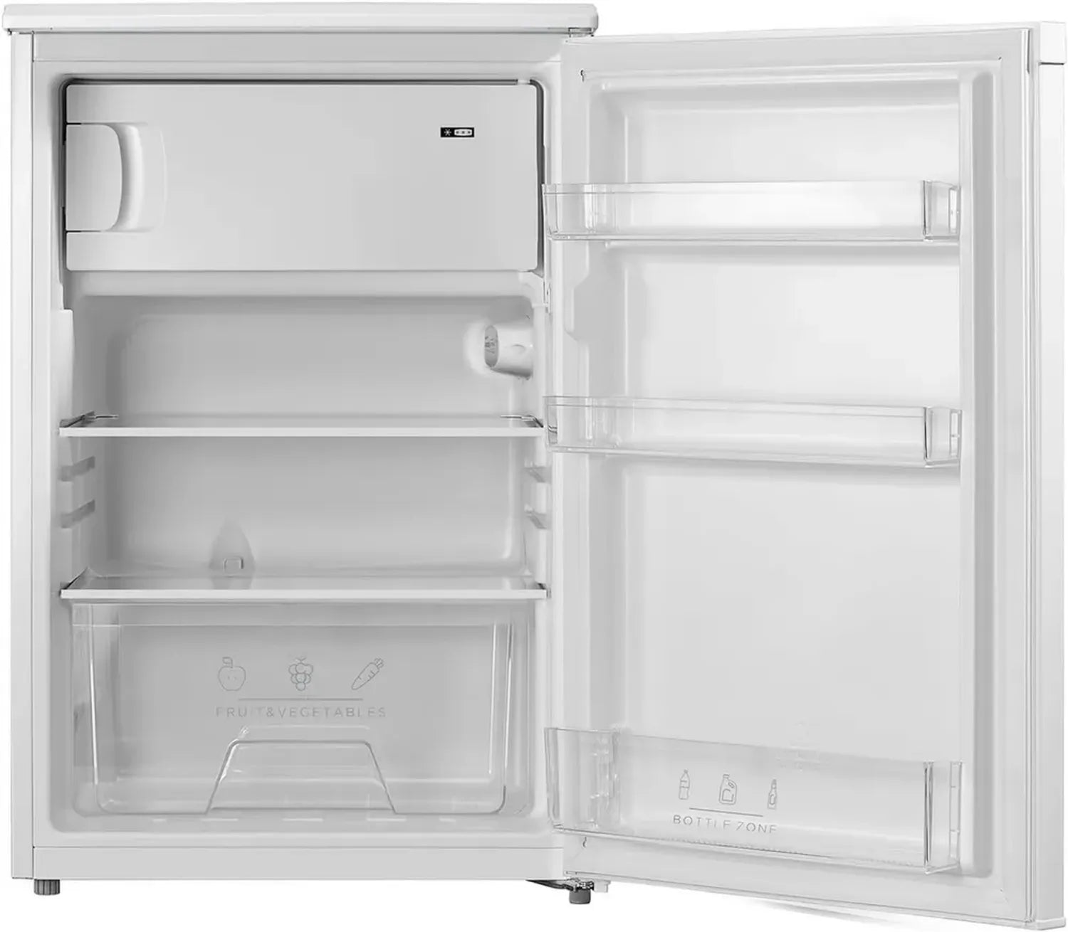 Comfee 113L Kühl-Gefrierkombination mit 4-Sterne-Gefrierfach, leise und energiesparend, weiß