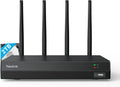 Reolink 4K 12-Kanal WLAN NVR mit Wi-Fi 6, eingebauter 2TB Festplatte, kompatibel mit WLAN- und Akku-Kameras, Überwachungssystem ohne PoE-Anschlüsse