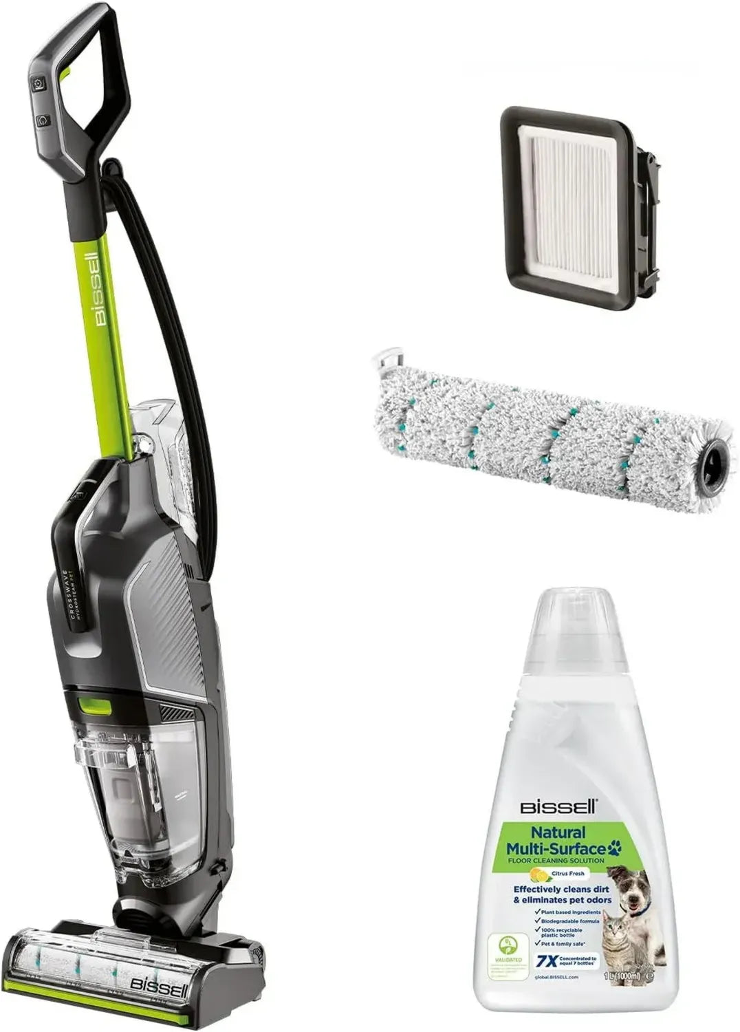 Bissell CrossWave HydroSteam PET: Dampfsauger für Haustiere, saugt, wischt und trocknet