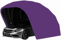 Premium Edelstahl Carport für Autos, Faltbar und Einziehbar, L5,5 x B2,5 x H2,3 m, Lila
