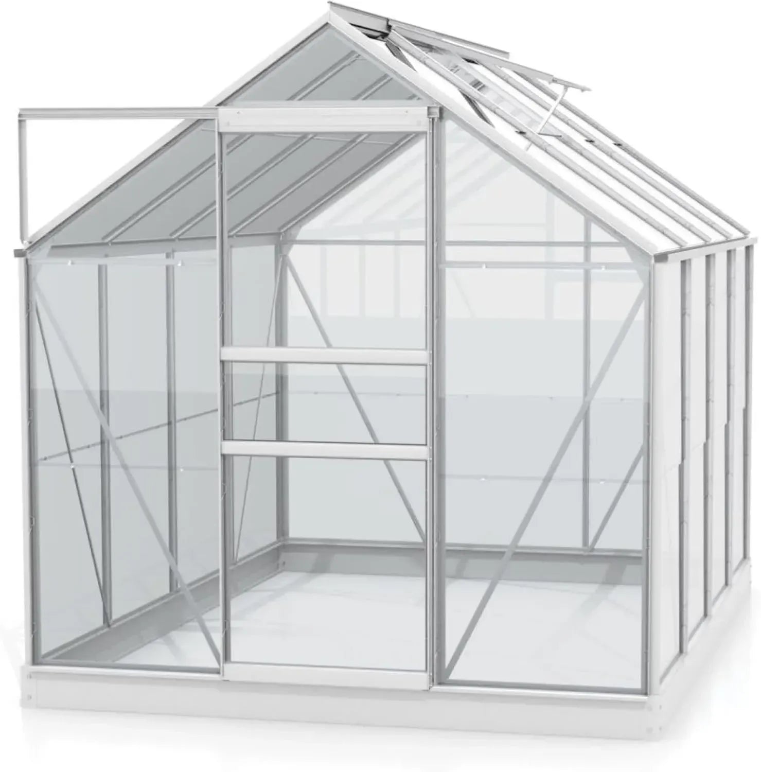Vitavia Aluminium Gewächshaus Planet 5000 mit Fundament, 5 m², ESG 3 mm, robust und wetterbeständig