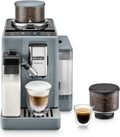 De'Longhi Rivelia Kaffeevollautomat mit LatteCrema System, Bohnenbehälterwechsel, 16 Getränke-Optionen, Extra-Shot, Touchscreen, Grau