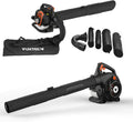 FUXTEC Benzin Laubsauger FX-LBS126P mit Anti-Vibrationssystem und 60L Fangsack
