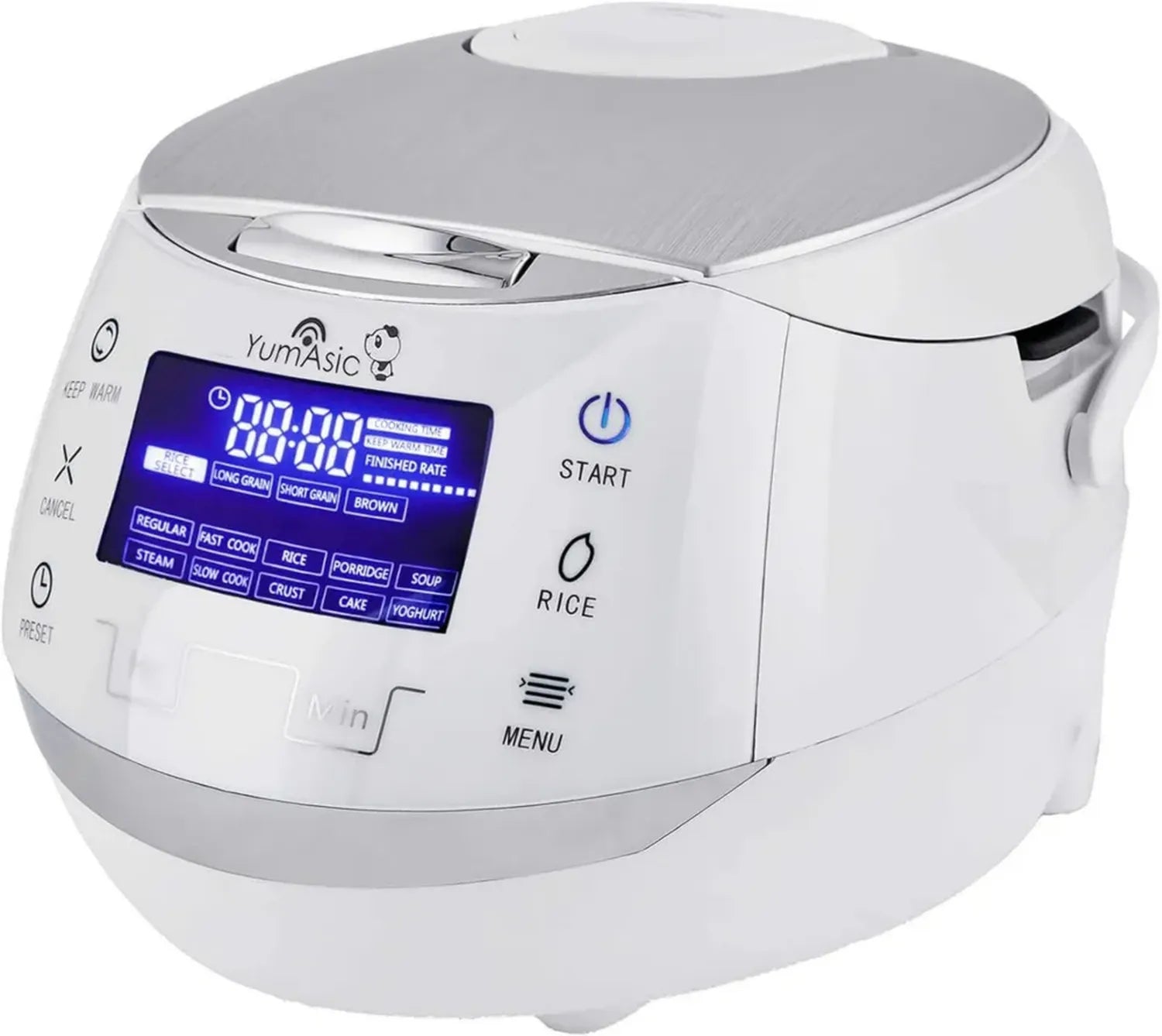 Yum Asia Sakura Induktions-Reiskocher mit Keramikbeschichtung und Intelligenter Fuzzy Logic, 1,5L Kapazität, multifunktional mit LED-Touchscreen, EU-Stecker