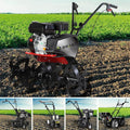 BRAST Benzin-Gartenfräse 7PS, Arbeitsbreite 25-85cm, 6 Modelle, mit Stahlrahmen & Transportrad
