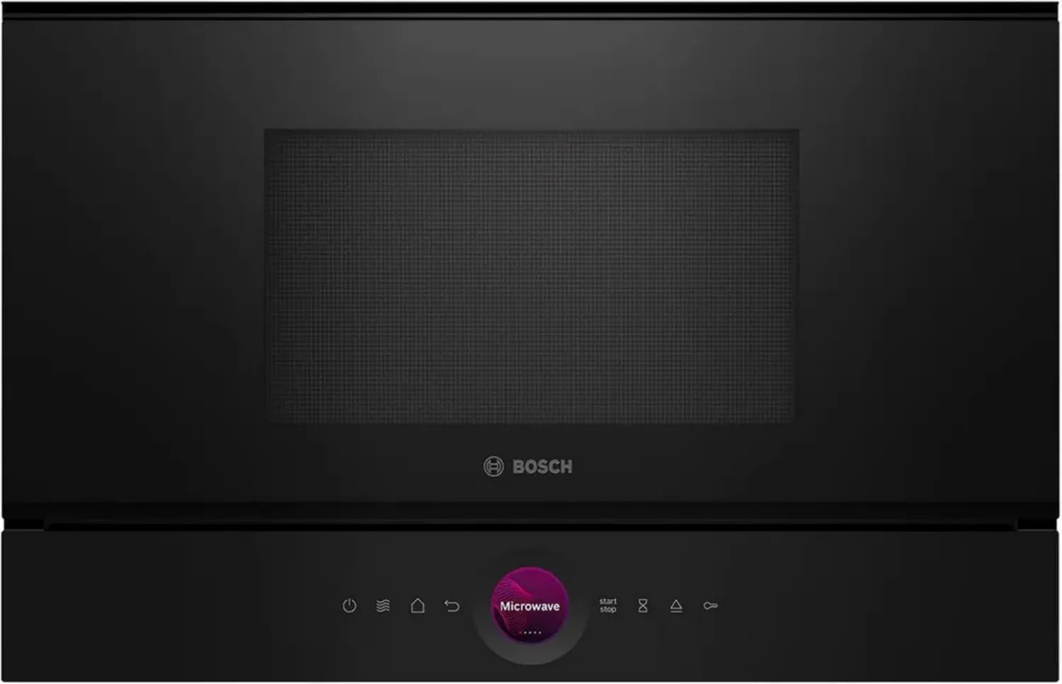 Bosch Serie 8 Einbau-Mikrowelle, 900W, Schwarz, Linksanschlag, AutoPilot 10, TFT-Touch, LED, 38x60cm