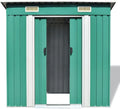 Metall Gerätehaus für Garten 190x124x181 cm, Grün