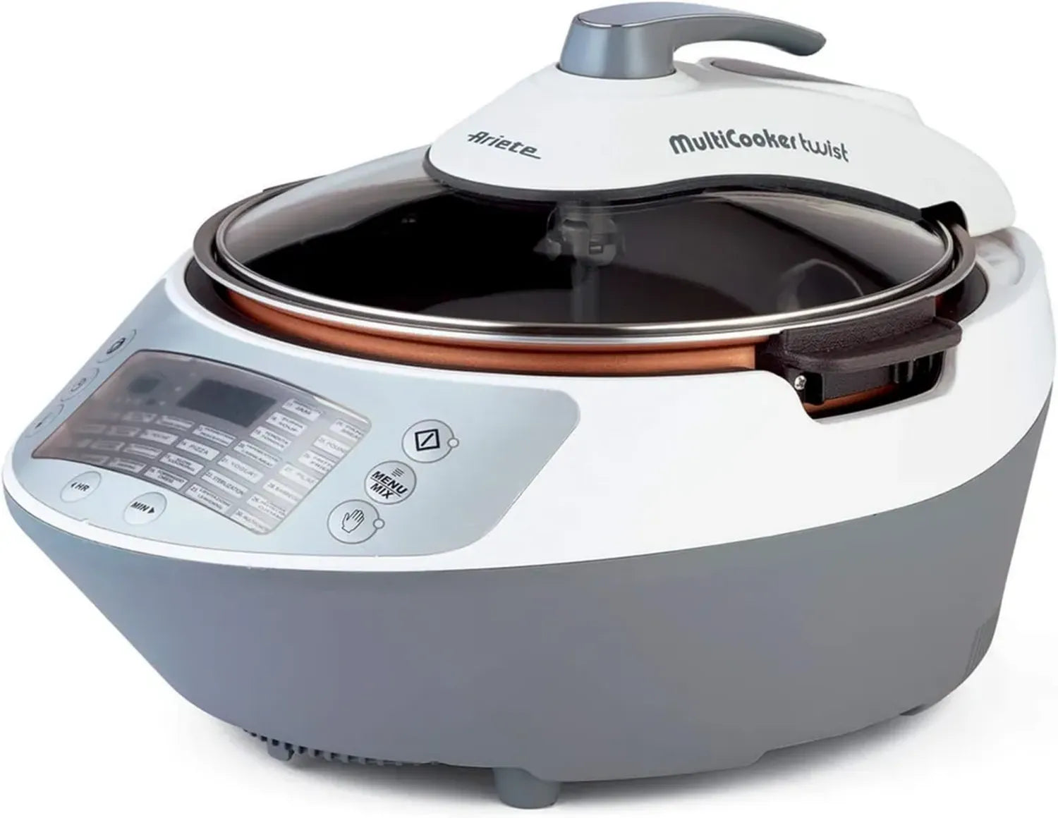 Ariete Multicooker Twist 2945, 30 Kochprogramme, 5L Kapazität, 1900W, Weiß