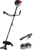 Scheppach Benzin Motorsense 2in1: Freischneider & Rasentrimmer, 1,22 PS, Schnittbreite 430/255mm, Anti-Vibration, 150cm Schaft, mit Tippautomatik & Schultergurt