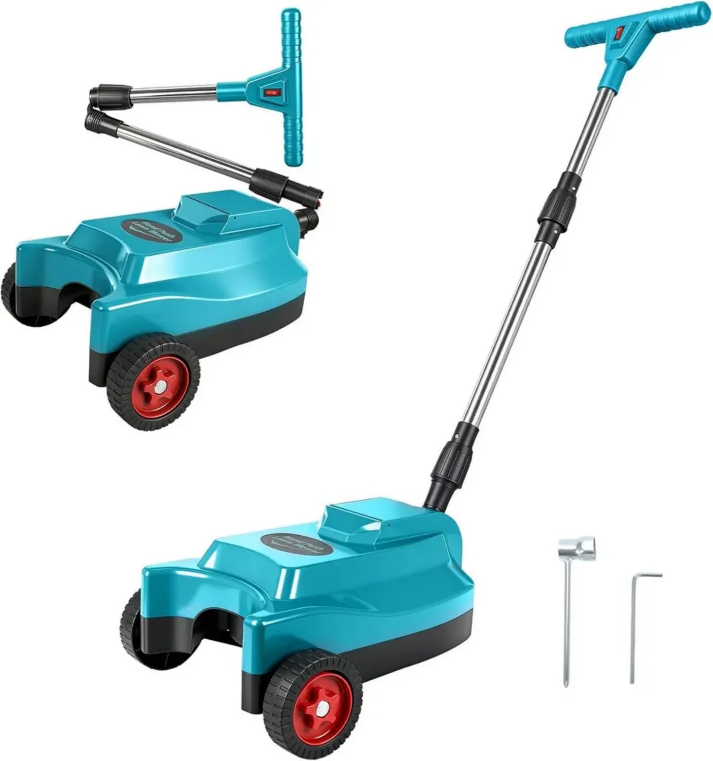 Kabelloser Rasenmäher für 18V Makita Akku, 23 cm Schnittbreite, 3-fach Schnitthöhenverstellung, bürstenlos, ideal für Flächen bis 50 m² (ohne Akku)