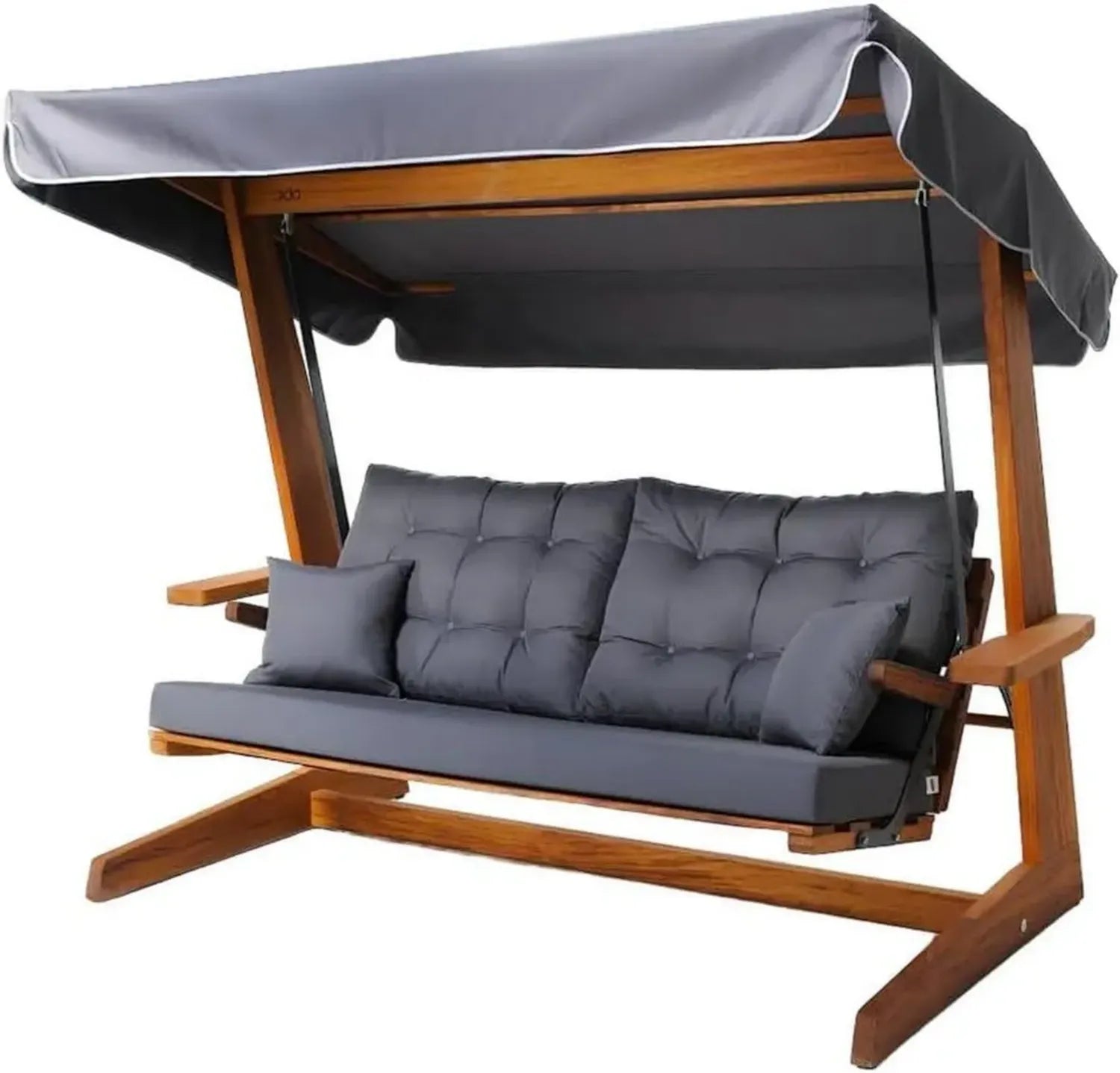 WESTMANN Hollywoodschaukel Sia 2400, Anthrazit, Gartenschaukel mit Sonnendach, 236x120x190 cm, bis 400 kg