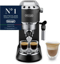 De'Longhi Dedica Style Espressomaschine – Kompakt, mit manuellem Milchaufschäumer, ESE Pad-kompatibel, Schwarz