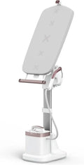 Tefal IXEO Vision All-in-One Bügelsystem, mit vielseitigem Bügelbrett, starker Dampfleistung, integrierter LED-Anzeige, abnehmbarer Station, Weiß/Zimtrosa