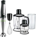 Braun MultiQuick 7 Stabmixer - Leistungsstarker 1000W Mixer mit SplashControl und ActiveBlade, Inklusive 1,25L Standmixer, Zerkleinerer, Schneebesen und 600 ml Becher, Schwarz