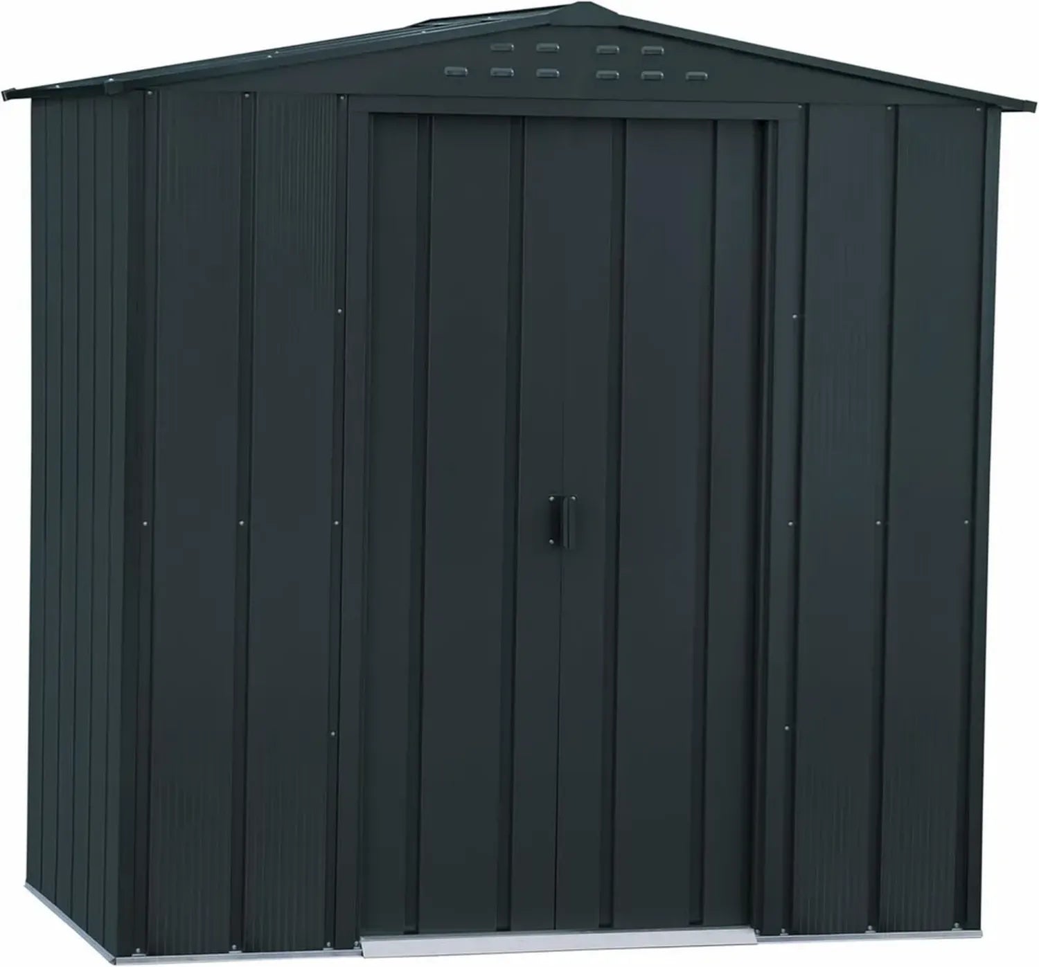 Duramax Metallgerätehaus 6x4 mit verzinktem Stahl und verstärktem Dach, anthrazit