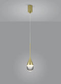 Helestra LED Pendelleuchte, einflammig, mattgold