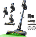 Vexilar V12 Kabelloser Staubsauger, 450W, 50Min Laufzeit, Anti-Verhedderungsbürste, GreenEye Technologie, LED-Display, ideal für Hartböden, Teppiche und Tierhaare