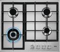 AEG 60 cm Gaskochfeld, 4 Zonen, Edelstahl