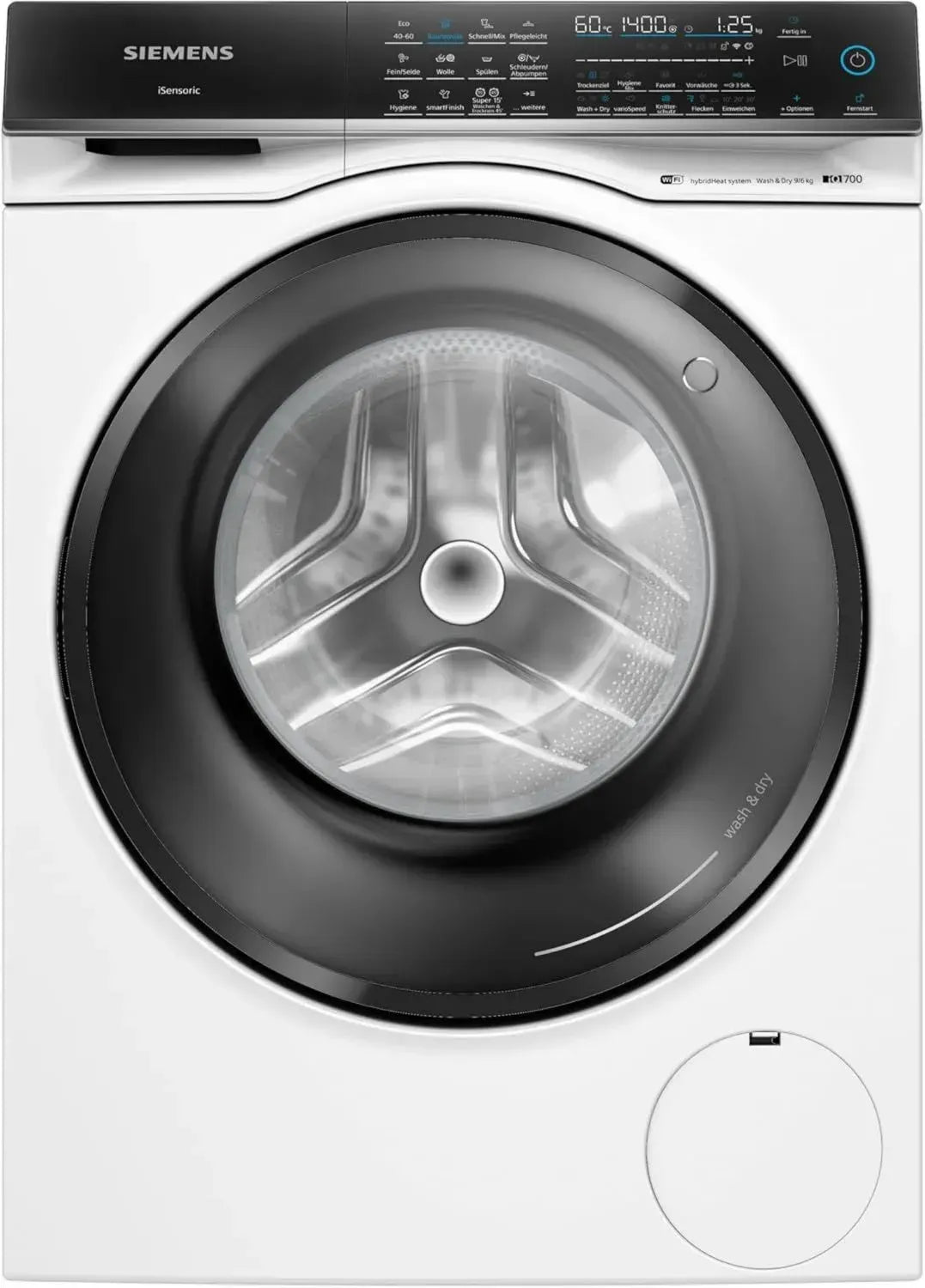 Siemens iQ700 Waschtrockner 9 kg/6 kg, 1400 U/min, Antiflecken, smartFinish, varioSpeed, autoDry