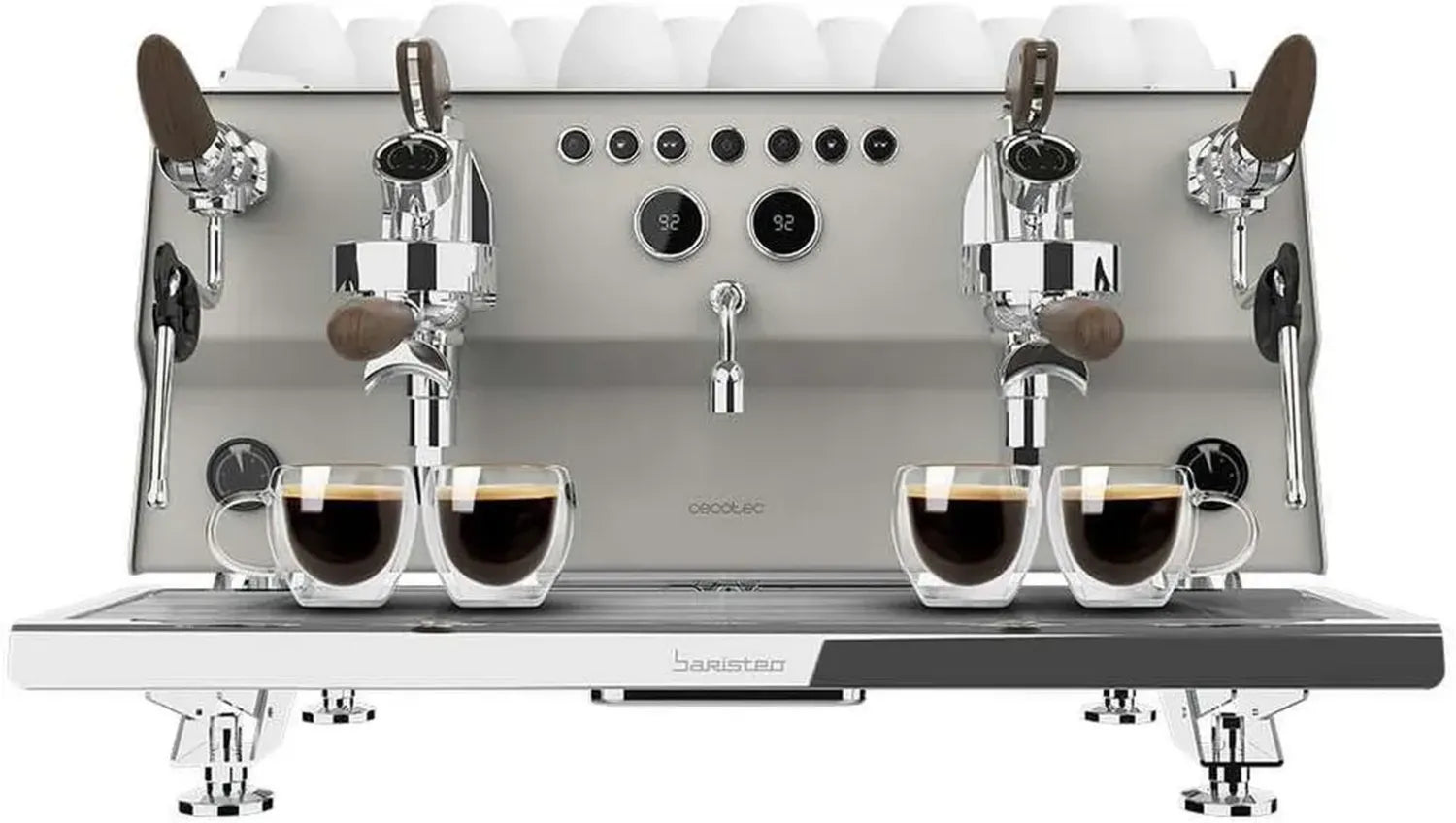 Cecotec Baristeo Intima: Professionelle Espresso-Maschine mit Vorbrühfunktion, 15 Bar Druck, 1,7L Tank & Tassenwärmer