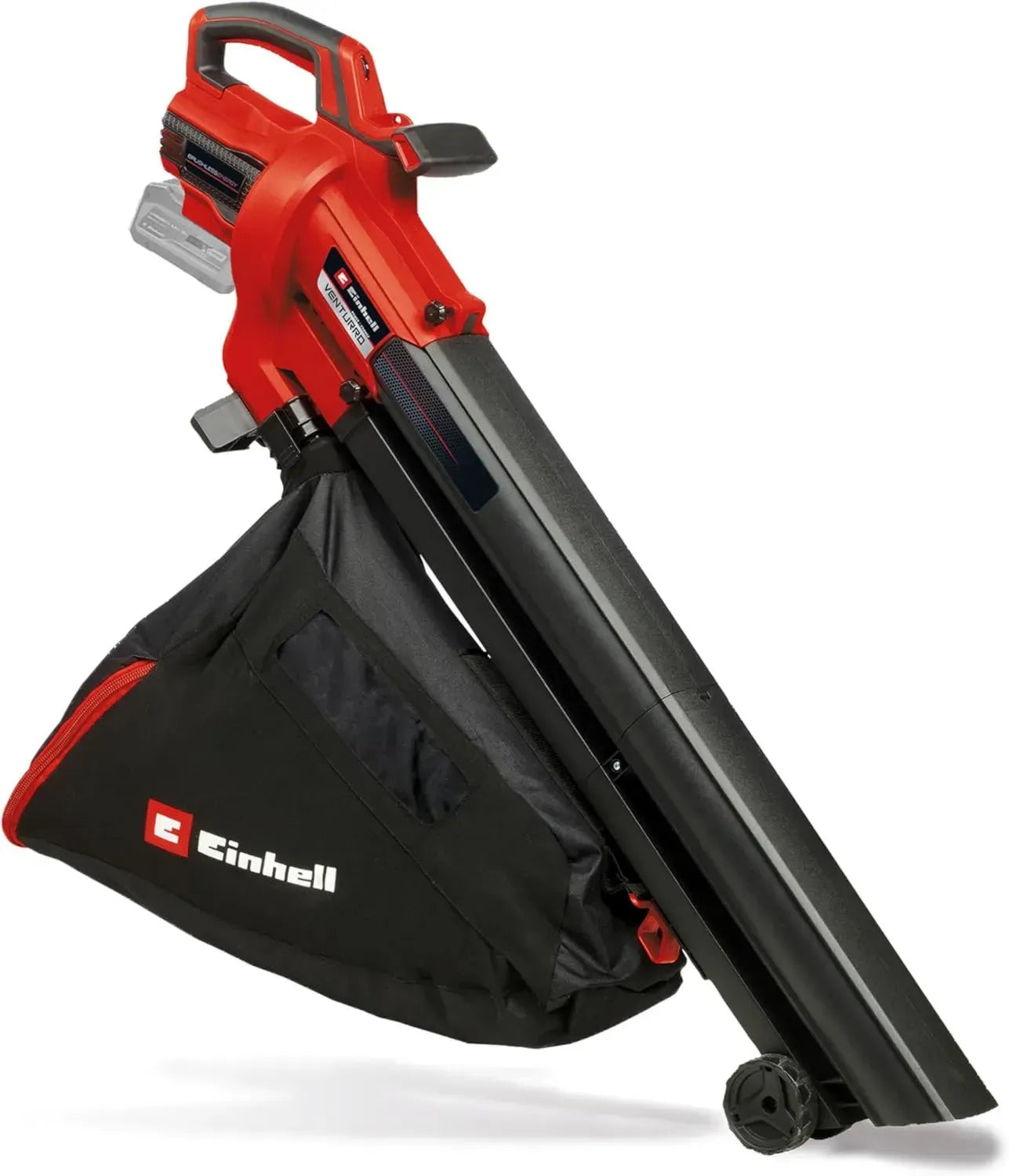 Einhell Akku-Laubsauger VENTURRO 18/210 - Leistungsstarkes 18V Gartengerät mit 500 m³/h Saugleistung und 210 km/h Blasfunktion, 45L Fangsack, ohne Akku und Ladegerät