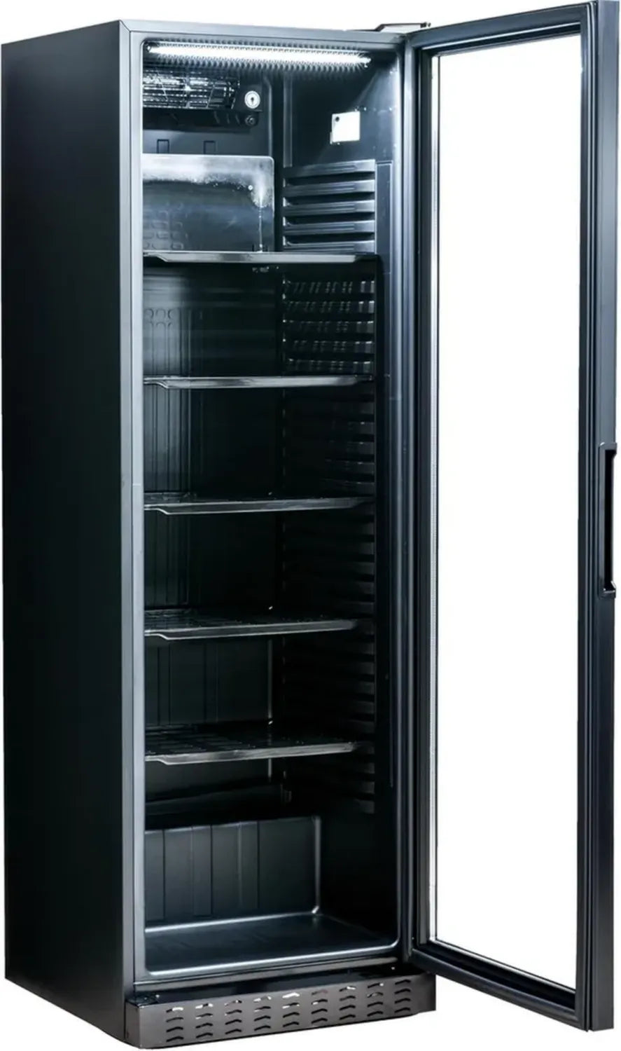 A&S Polarny Getränkekühlschrank 373 L, Glasfront, 5 einstellbare Regale, perfekt für Bars und Restaurants