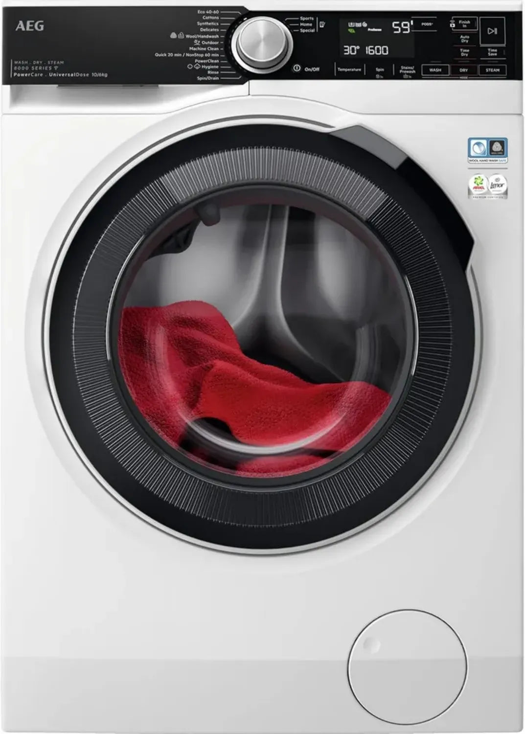 AEG WiFi Waschmaschine und Trockner, 11kg/7kg, Serie 8000, schonend und energiesparend, mit UniversalDose und 1600 U/min