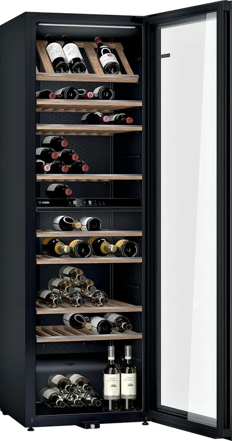 Bosch Serie 6 Weinkühlschrank 405L, 199 Flaschen, 2 Temperaturzonen, LED-Beleuchtung