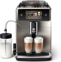 Saeco Xelsis Deluxe Kaffeevollautomat – WLAN, 22 Kaffeespezialitäten, 5-Zoll-Touchscreen, 8 Profile, Keramikmahlwerk, Metall (SM8782/30)